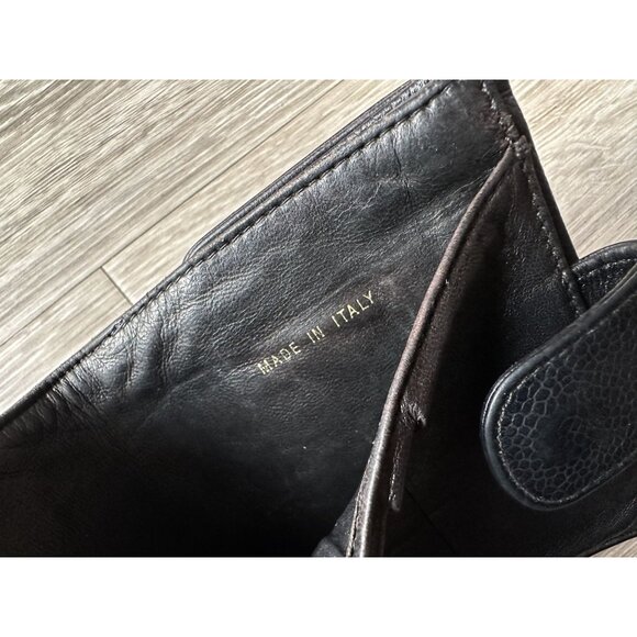 CHANEL Caviar Black Leather Bifold Wallet - Picture 14 of 15